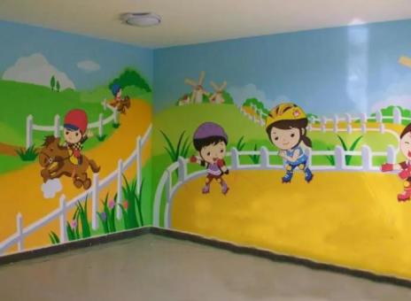 平昌幼儿园墙体彩绘制作流程及注意事项